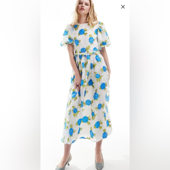 Sister Jane puff sleeve midi dress - Picture 3 of 4